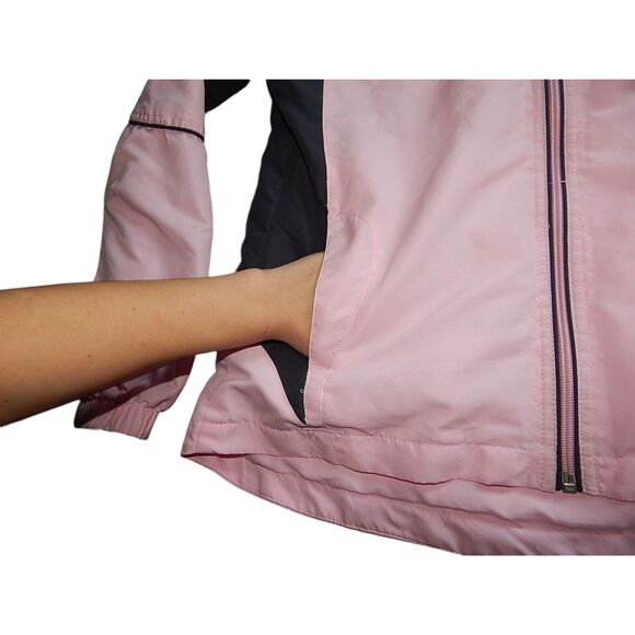 DANSKIN NOW women's small 4/6 light pink lined windbreaker jacket - Picture 4 of 8